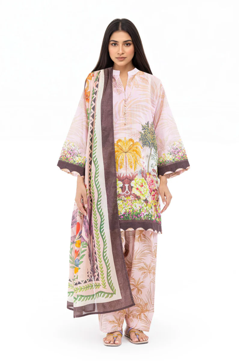 Pink-Slub-Lawn-3 Piece (WP3PPBS26B1F51) - Image 8