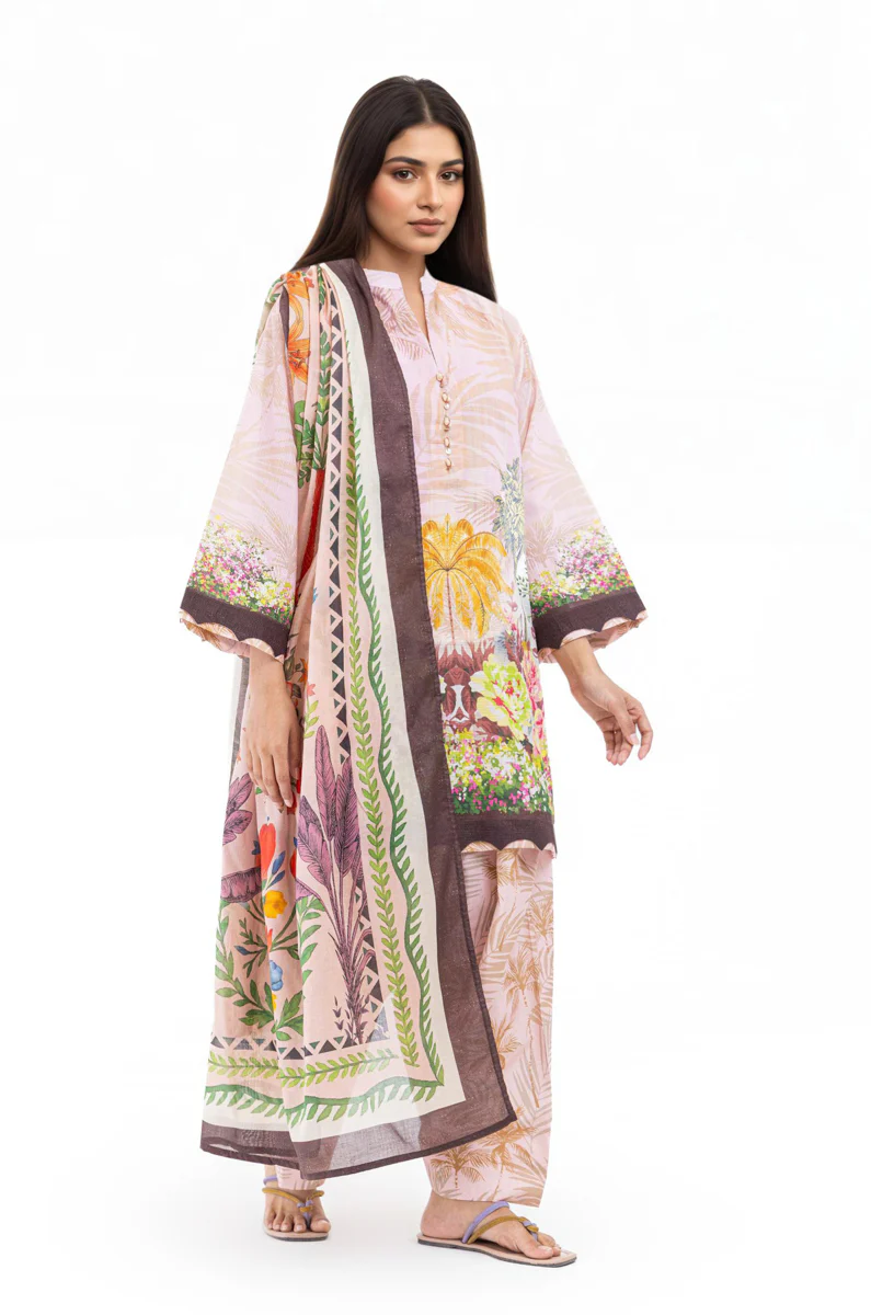 Pink-Slub-Lawn-3 Piece (WP3PPBS26B1F51) - Image 9