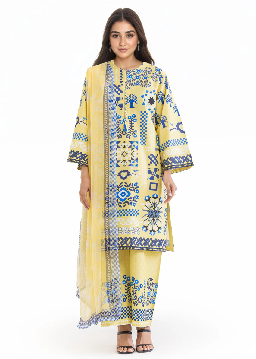 Butter-Lawn-3 Piece (WP3PPBS26B2M46) - Image 4