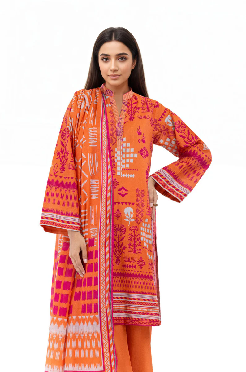 Orange-Slub-Lawn-3 Piece (WP3PPBS26B2M47) - Image 5