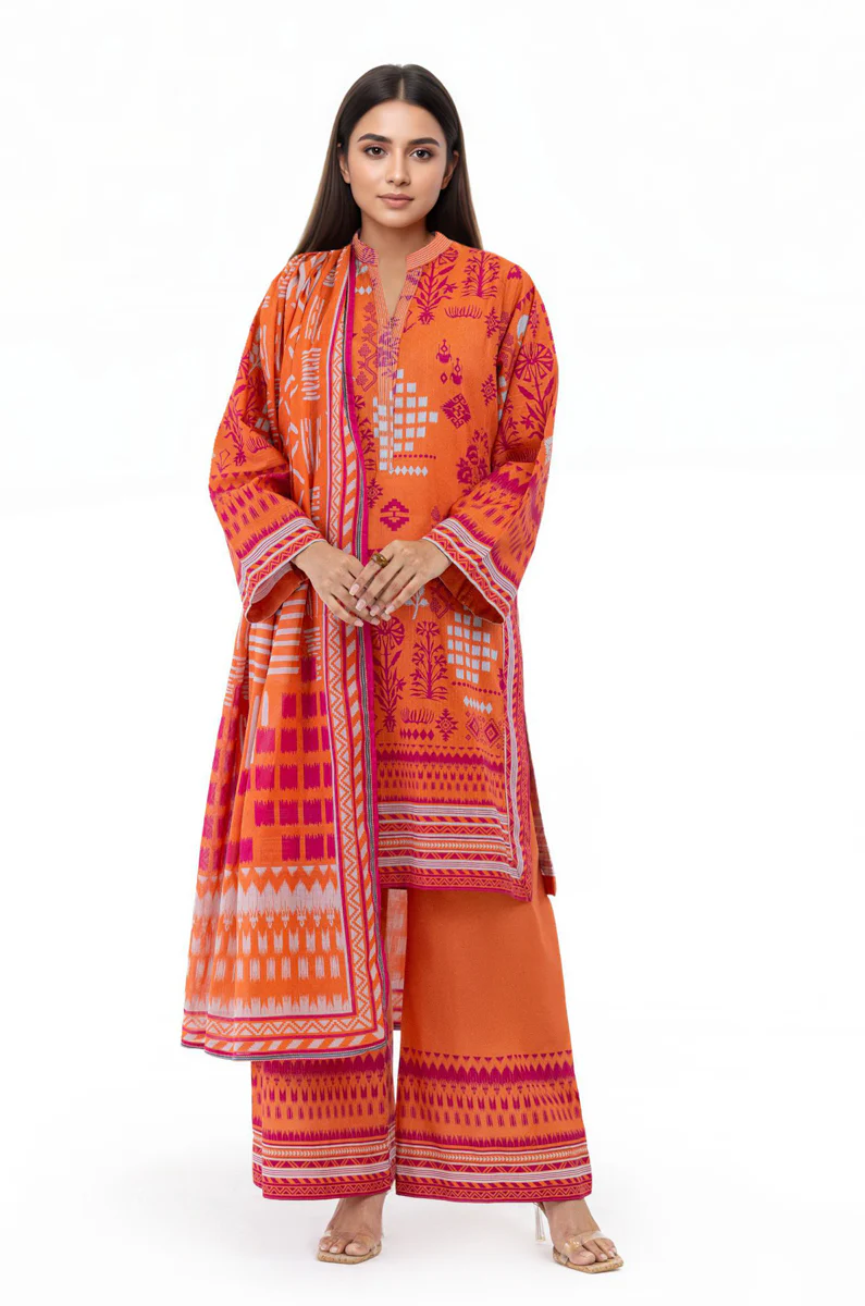 Orange-Slub-Lawn-3 Piece (WP3PPBS26B2M47) - Image 6