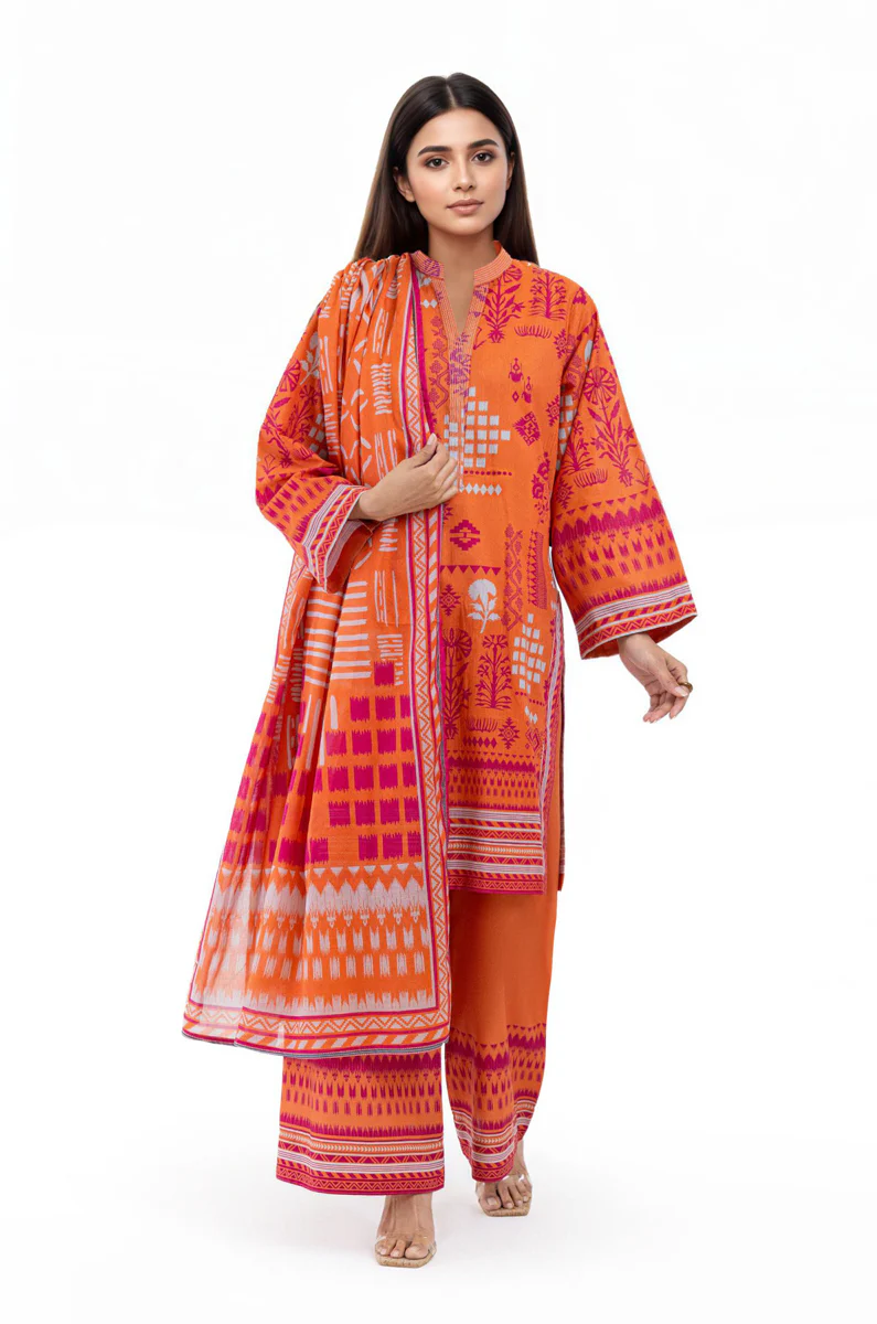 Orange-Slub-Lawn-3 Piece (WP3PPBS26B2M47) - Image 8