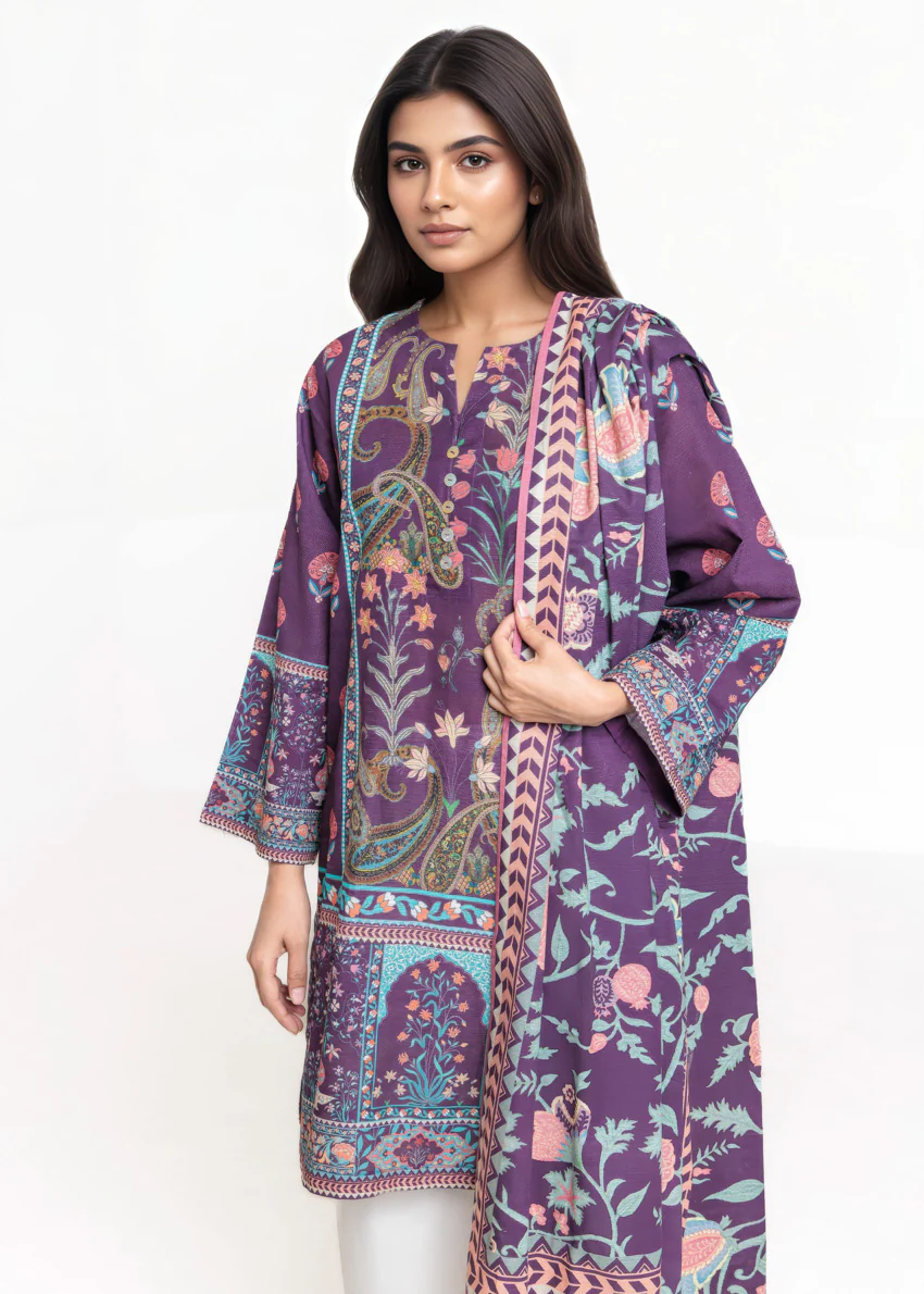 Indigo-Khaddar-2 Piece (WP3PPBW252B10N3) - Image 4