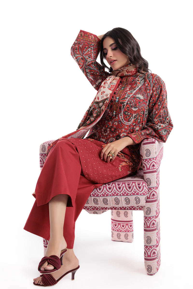 Carmine-Jacquard-3 Piece (WP3PPBW25B10N8) - Image 4
