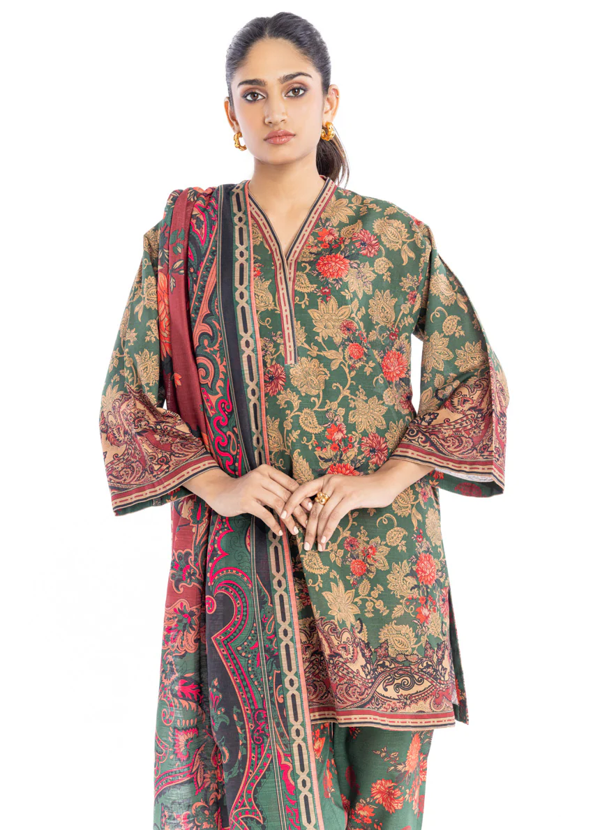 Green-Khaddar-3 Piece (WP3PPBW25B11D6) - Image 6