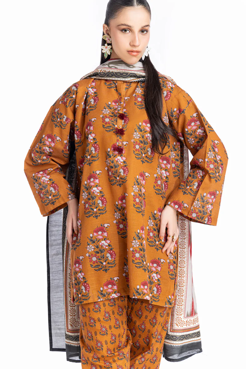 Mahogany-Khaddar-3 Piece-(WP3PPBW25B11D7) - Image 5