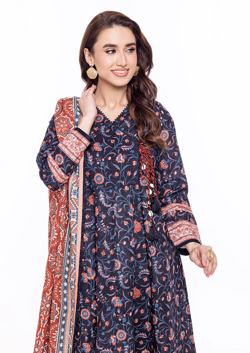 Black-Khaddar-3 Piece (WP3PPBW25B9O1) - Image 3