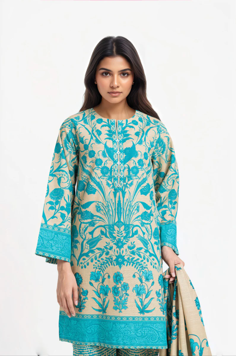 Camel-Khaddar-3 Piece (WP3PPBW25B9O5) - Image 3