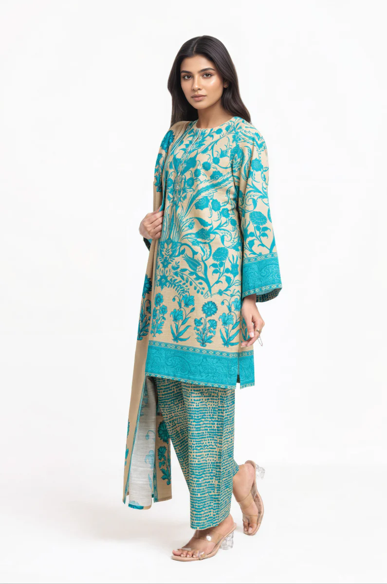Camel-Khaddar-3 Piece (WP3PPBW25B9O5) - Image 4