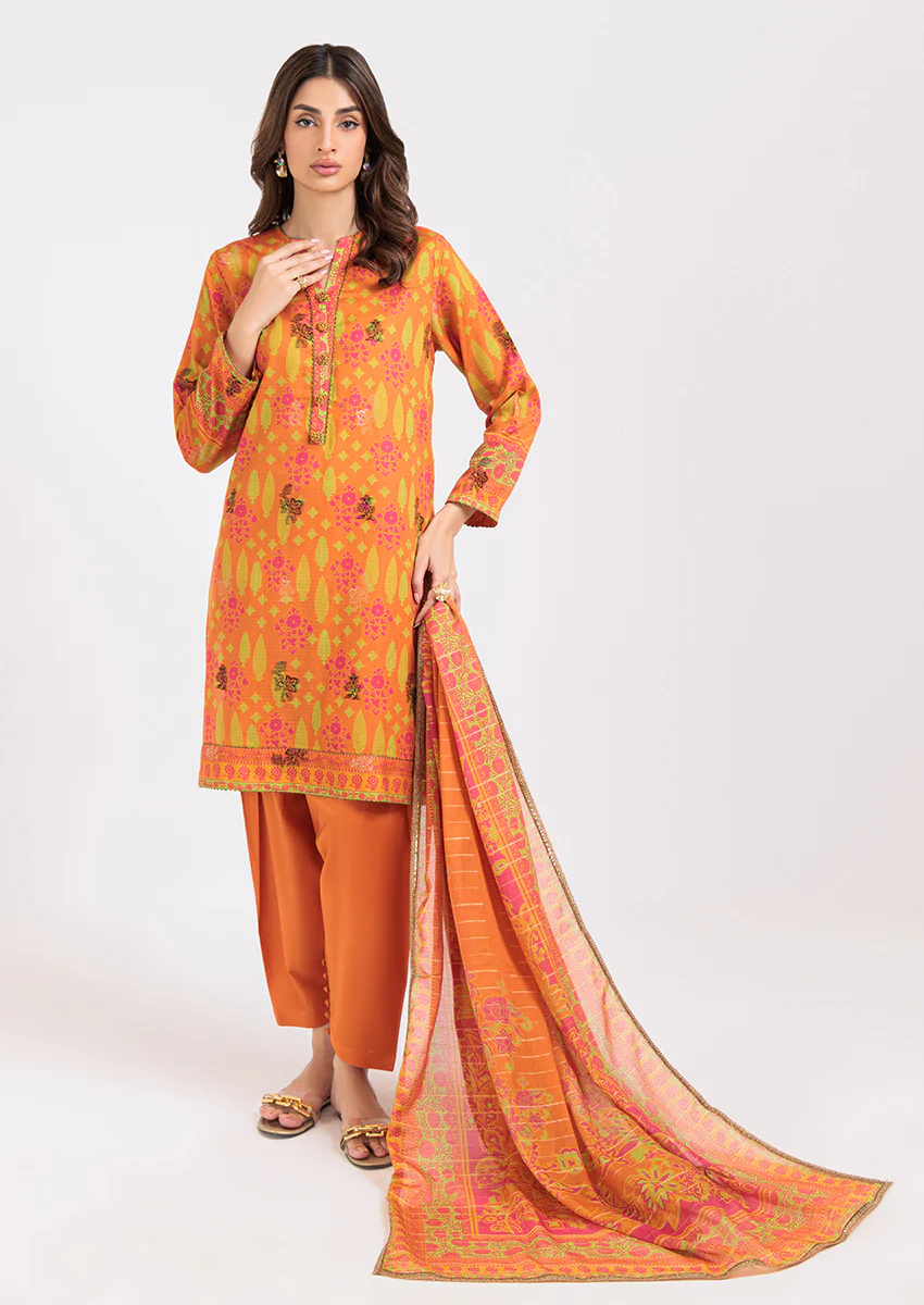 Orange-Jacquard-3 Piece (WP3PPSS25ZA4) - Image 6