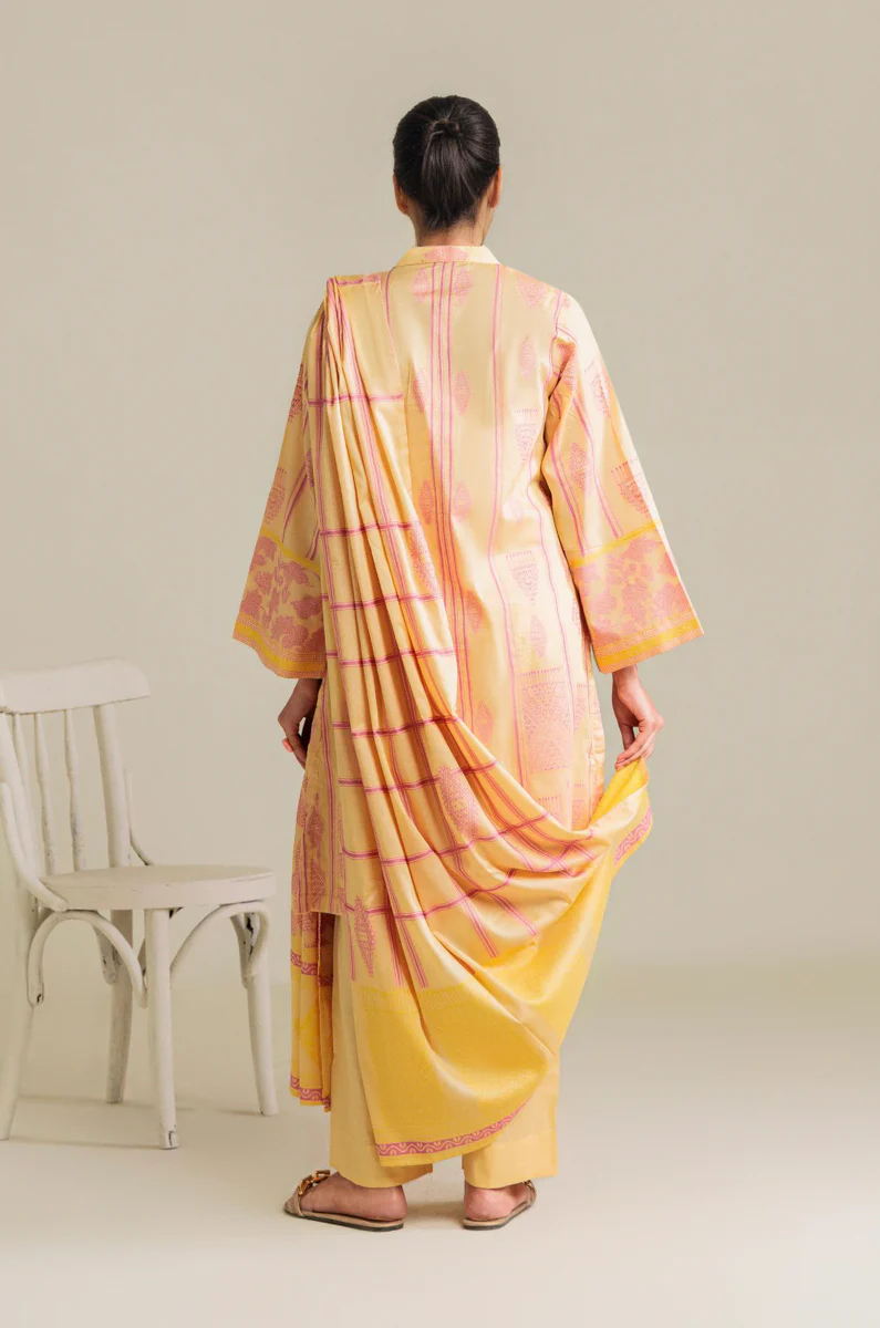 B-Yellow-Jacquard-3 Piece (WP3PSBS26B1F27) - Image 2
