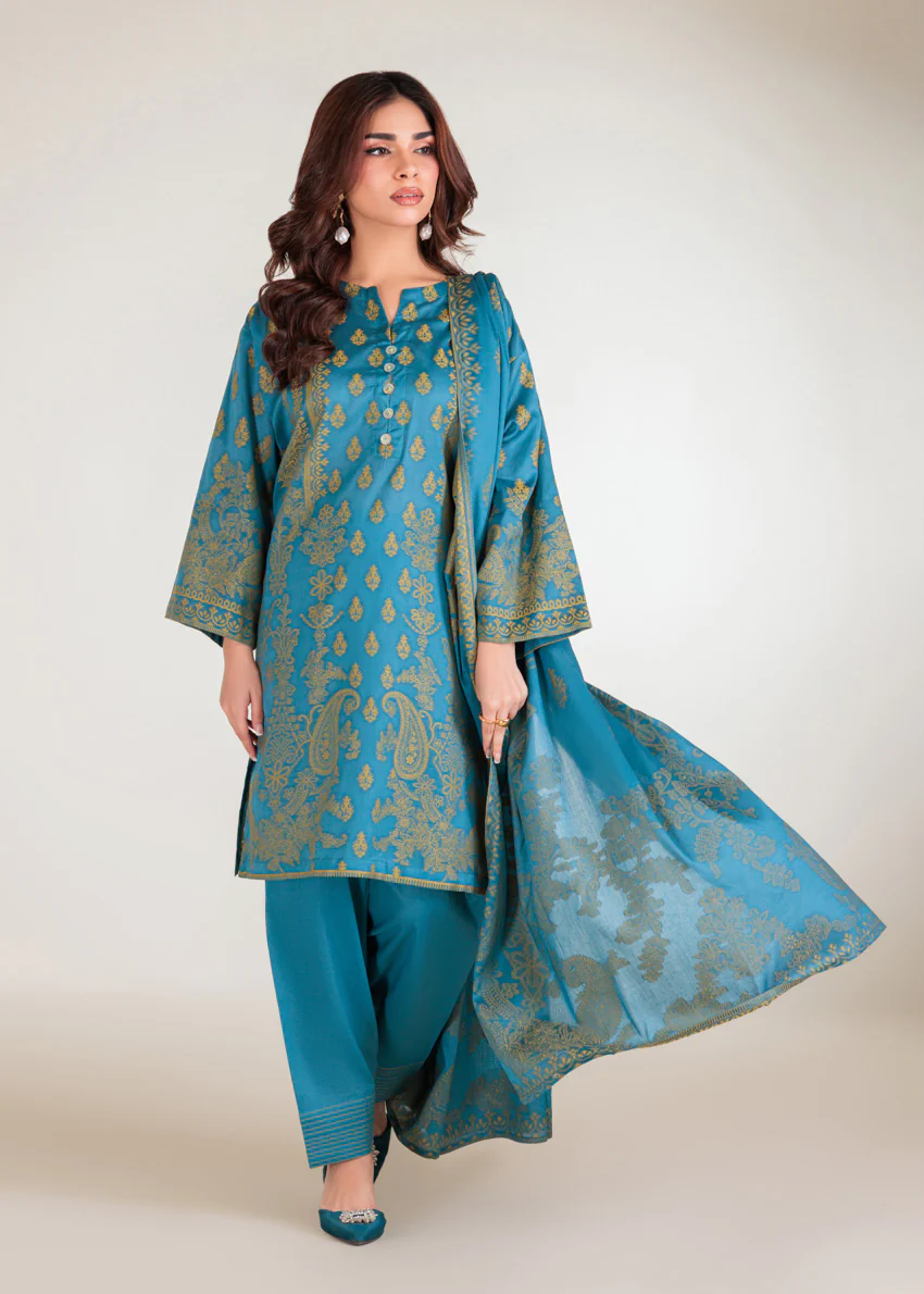 Teal-Jacquard-3 Piece (WP3PSBS26B1F31) - Image 7