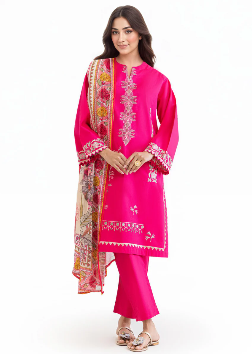 D-Pink-Cambric-3 Piece (WP3PSBW25B1J20) - Image 3