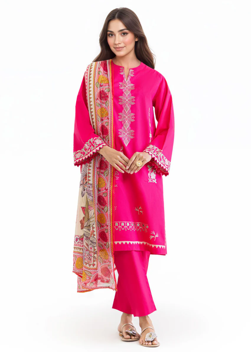 D-Pink-Cambric-3 Piece (WP3PSBW25B1J20) - Image 4