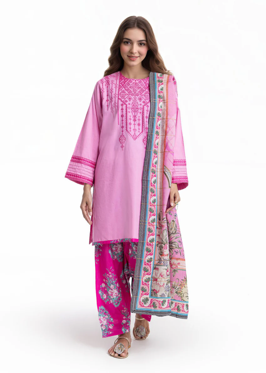 Pink-Jacquard-3 Piece (WP3PSBW25B9O47) - Image 4