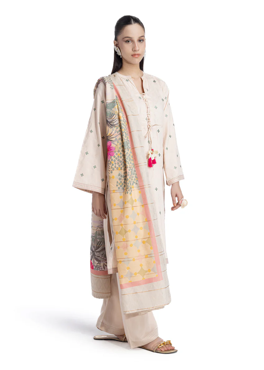 Cream-Jacquard-3 Piece-(WP3PSBW25B9O48) - Image 3