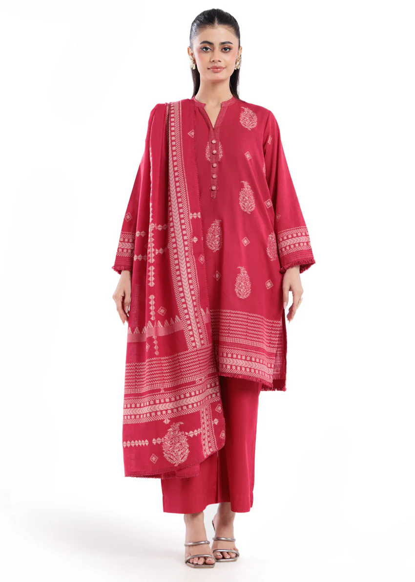 T-Red-Jacquard-3 Piece (WP3PSBW25B9O51) - Image 2