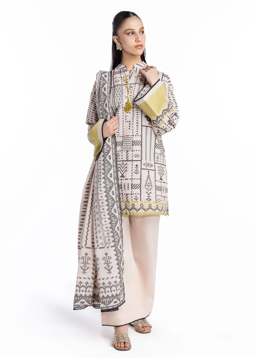 Beige-Jacquard-3 Piece-(WP3PSBW25B9O53) - Image 2