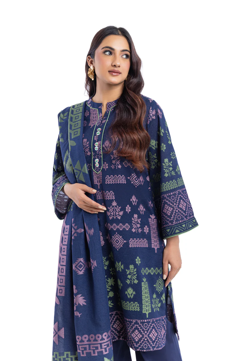 Teal-Jacquard-3 Piece (WP3PSBW25B9O54) - Image 3