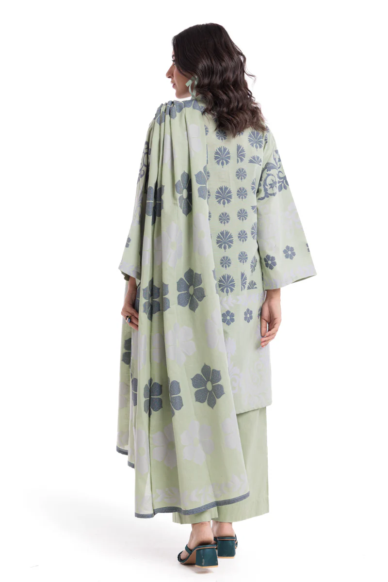 Mt-Green-Jacquard-3 Piece (WP3PSBW25B9O55) - Image 3