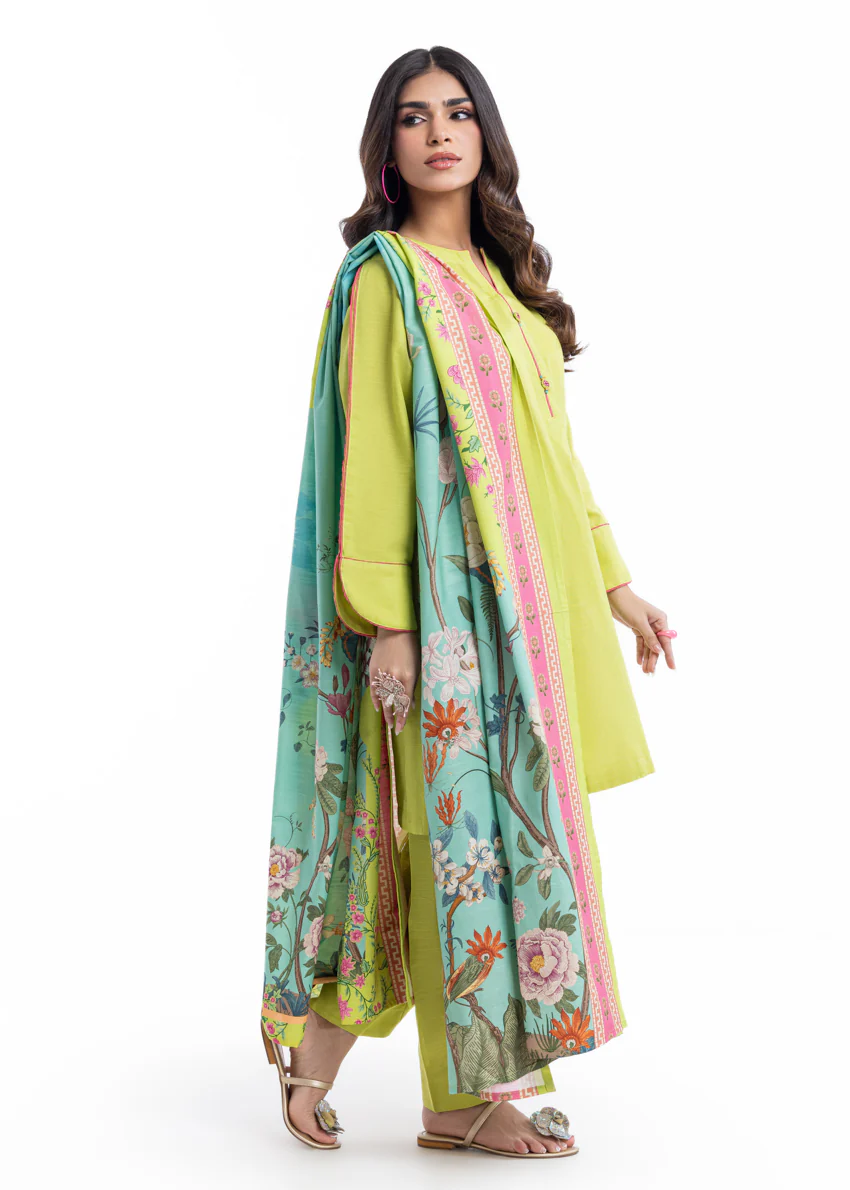 Lime-Khaddar-3 Piece (WP3PSBW25HR10N11) - Image 4