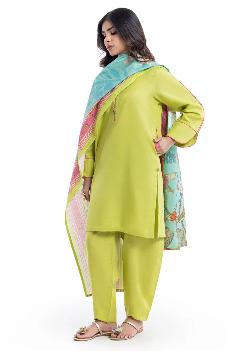Lime-Khaddar-3 Piece (WP3PSBW25HR10N11) - Image 7