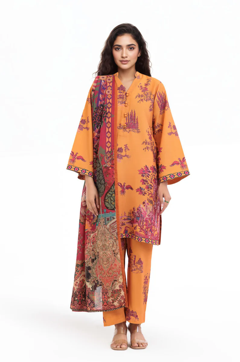 Carrot-Raw-Silk-3 Piece (WP3PSBW25HR9O12) - Image 3