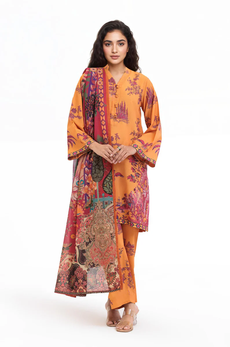 Carrot-Raw-Silk-3 Piece (WP3PSBW25HR9O12) - Image 6