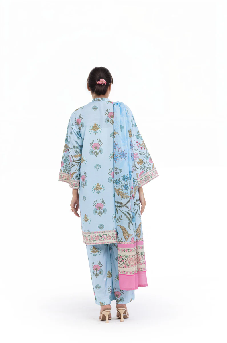 Sky-Blue-Raw-Silk-3 Piece (WP3PSBW25HR9O13) - Image 2