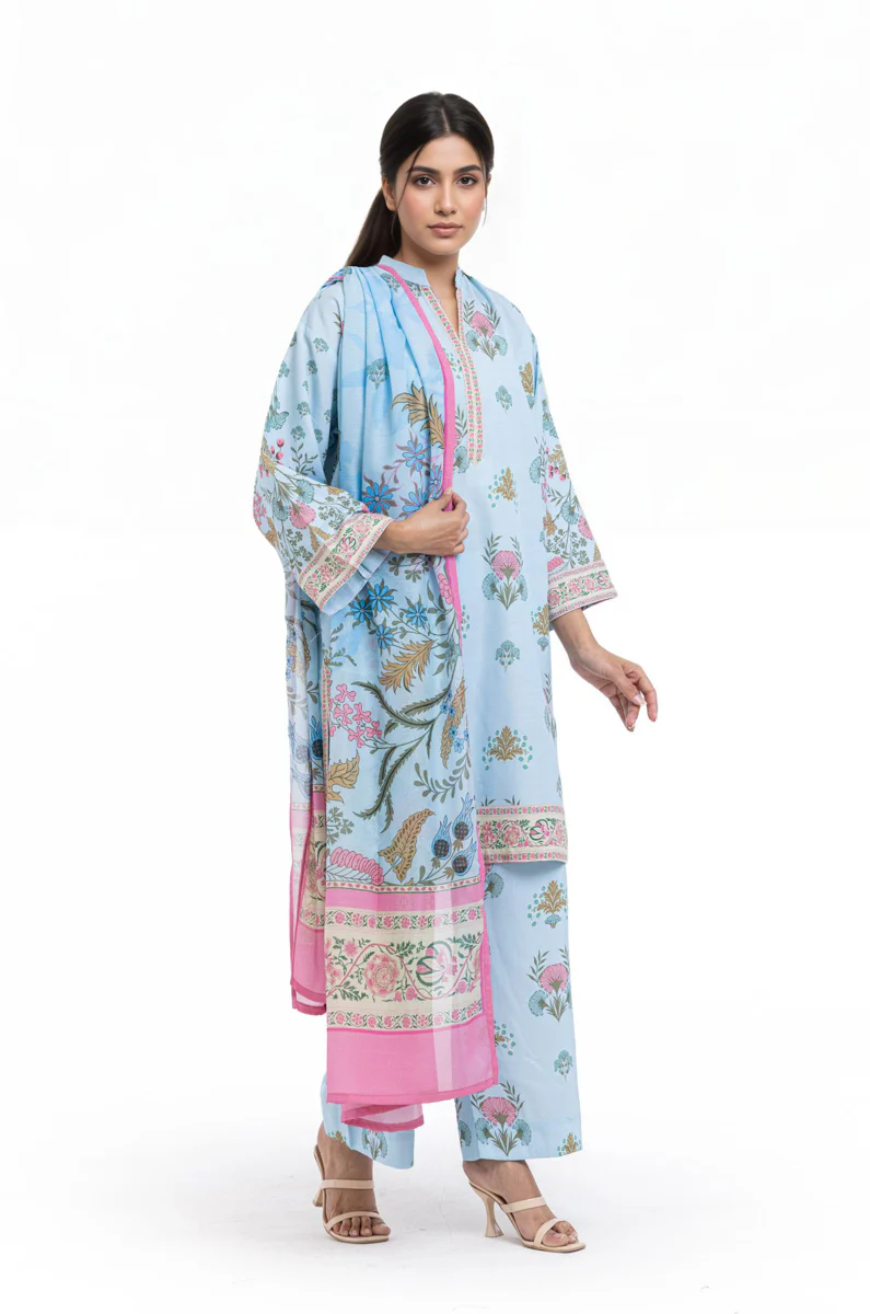 Sky-Blue-Raw-Silk-3 Piece (WP3PSBW25HR9O13) - Image 5
