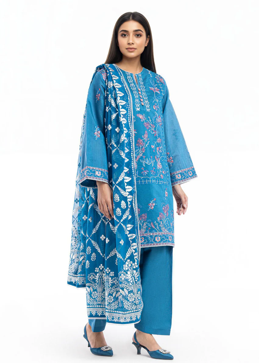 Cyan-Dyed Cotton-3 Piece (WP3PSFW25F11D3) - Image 6