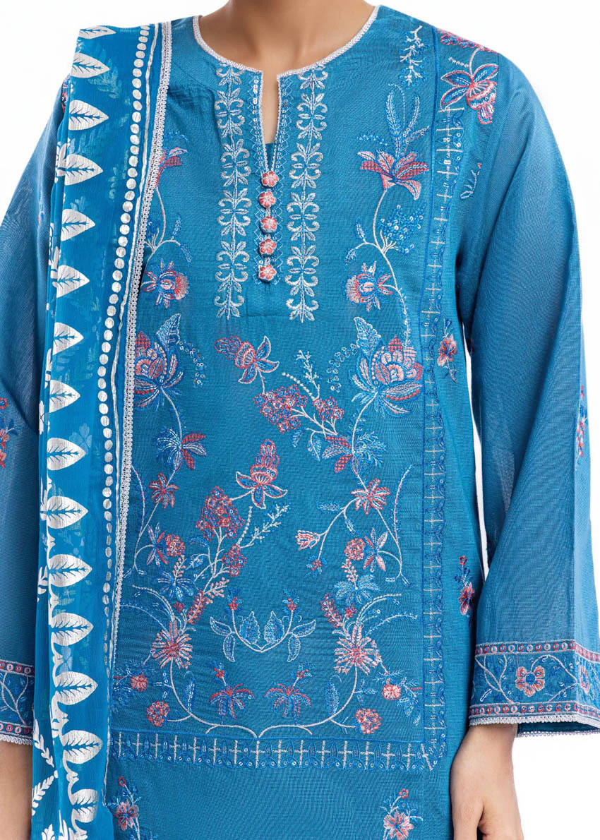 Cyan-Dyed Cotton-3 Piece (WP3PSFW25F11D3) - Image 8
