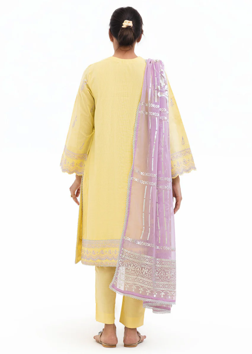 L-Yellow-Cotton-Silk-3 Piece (WP3PSLW25L11D10) - Image 12