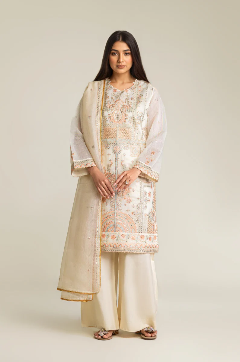 White-Lurex-Net-3 Piece (WP3PSLW25L9O5) - Image 3
