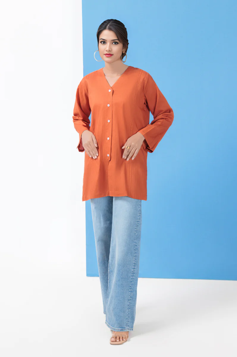Brown-Jacquard-1 Piece (WPS251SL2006) - Image 3