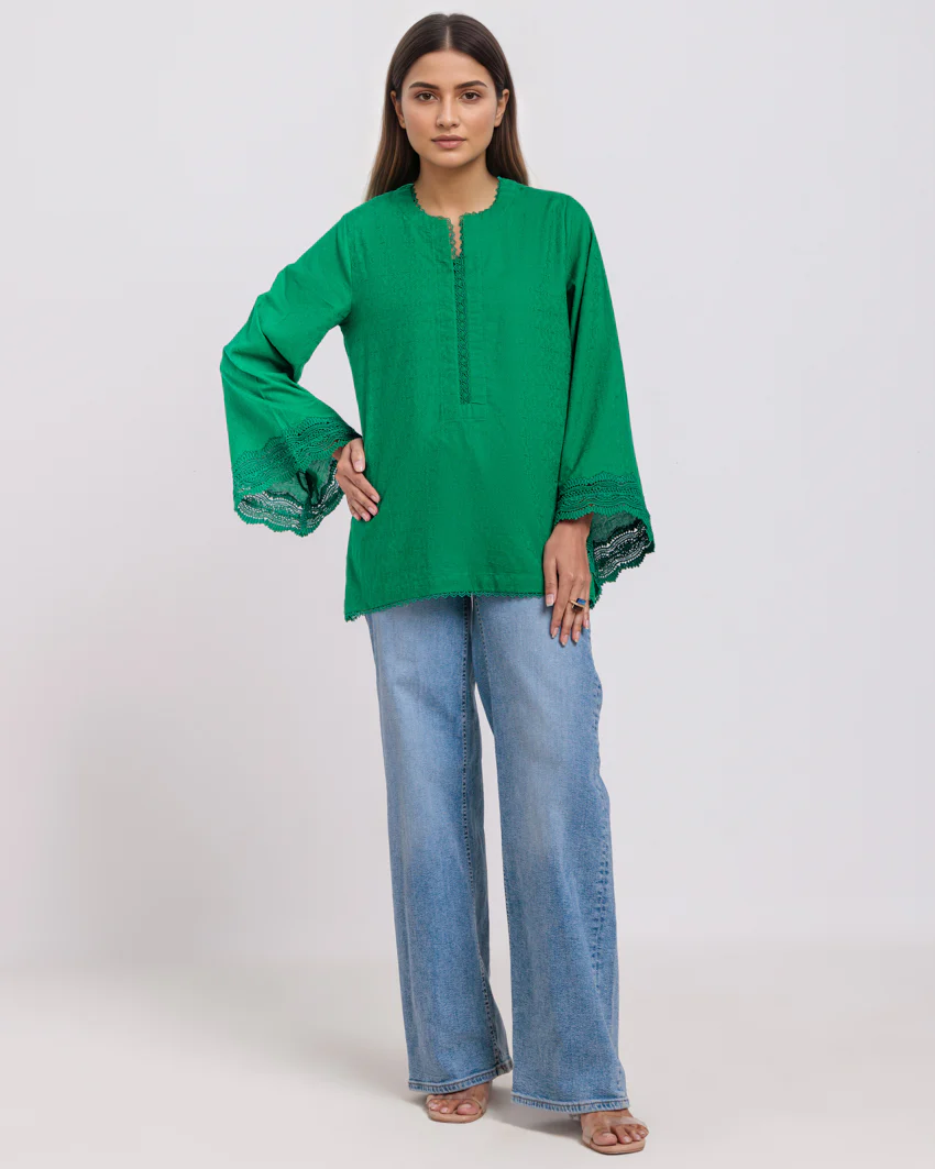 Green-Jacquard-1 Piece (WPS251SL2013) - Image 3
