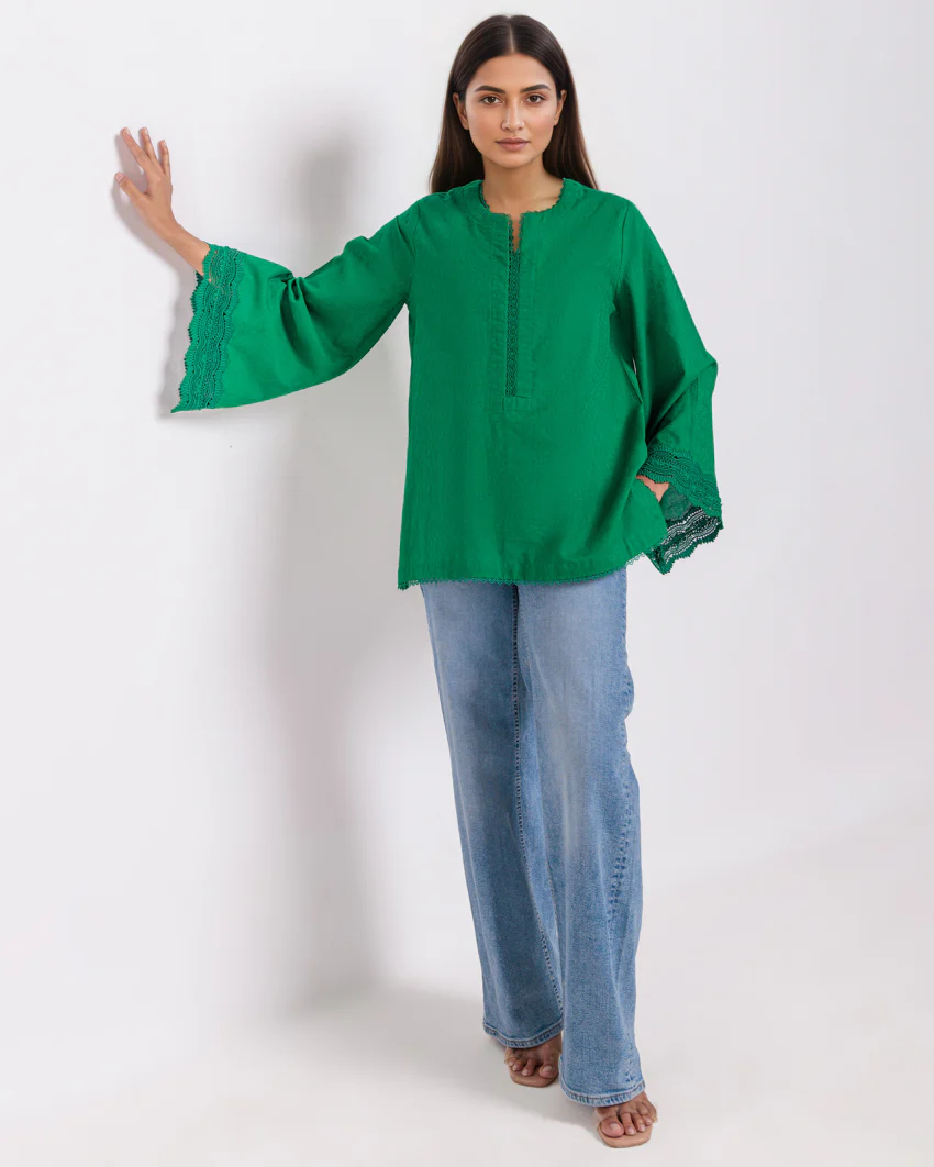 Green-Jacquard-1 Piece (WPS251SL2013) - Image 5