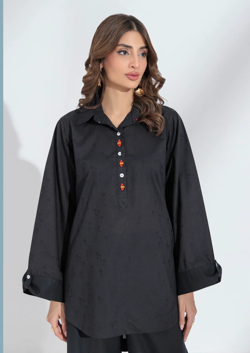 Black-Jacquard-1 Piece (WPS251SL2015) - Image 3