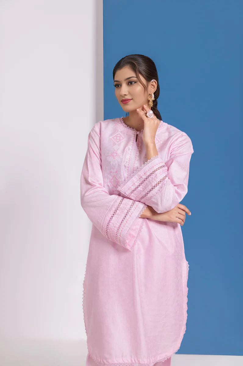Pink-Jacquard-2 Piece (WPS252DE3023) - Image 3