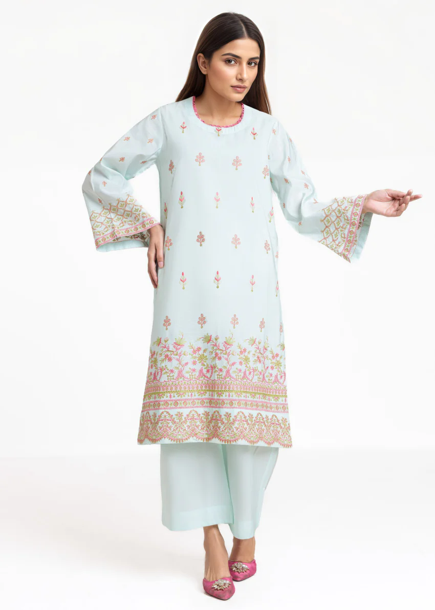 P-Blue-Cotton Silk-2 Piece (WPS252SE3061) - Image 5