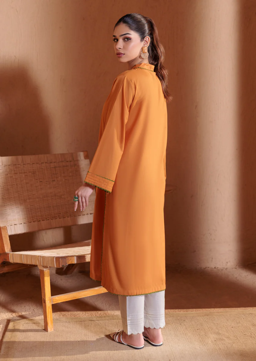Orange-Cambric-1 Piece (WPS25DE1013) - Image 2