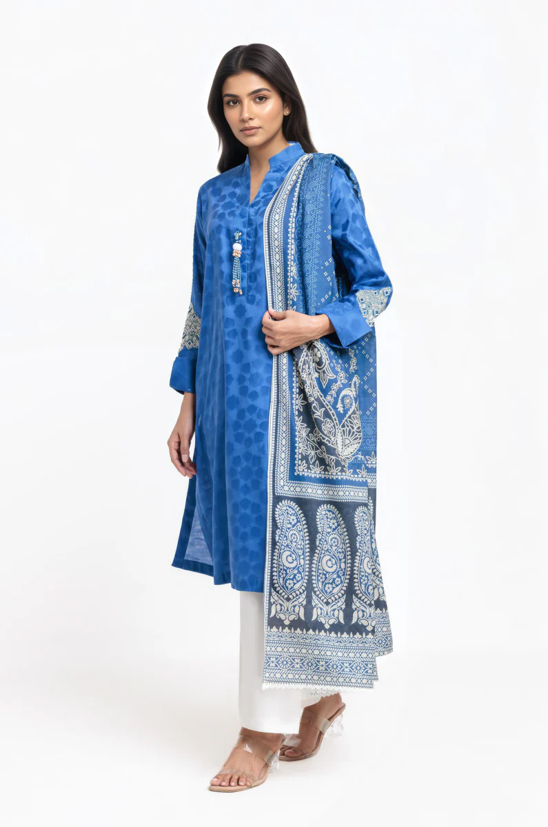 Blue-Jacquard-2 Piece (WPS25DE2039) - Image 7