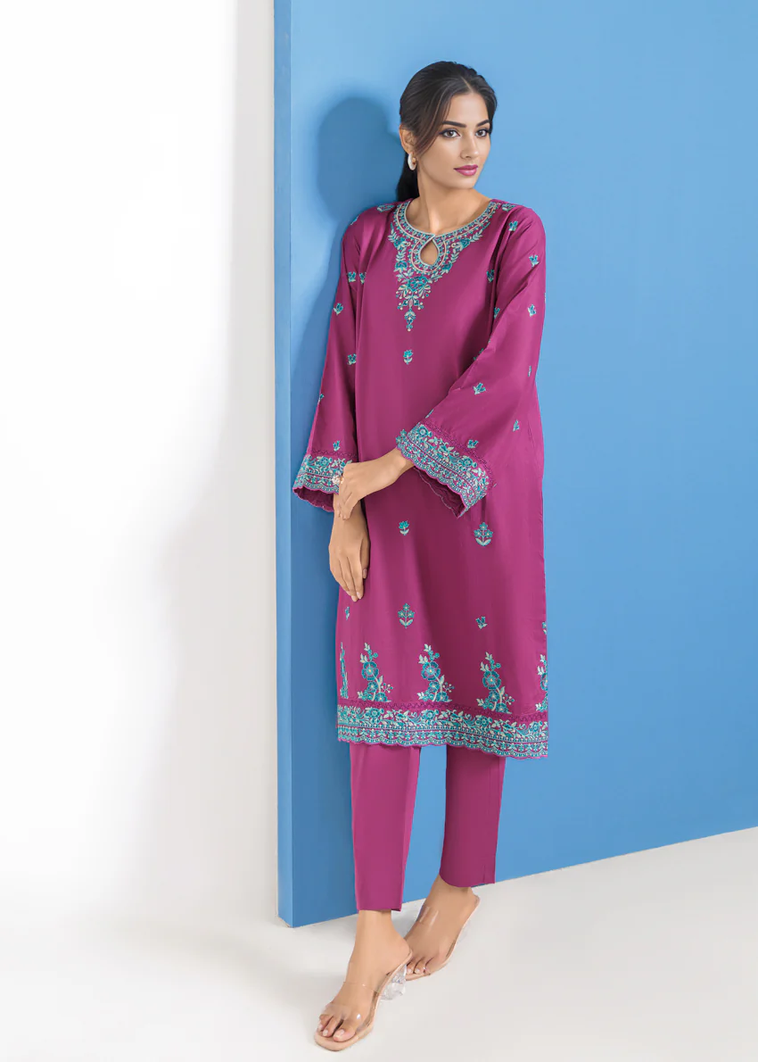 Purple-Cambric-2 Piece (WPS25DE2047) - Image 4