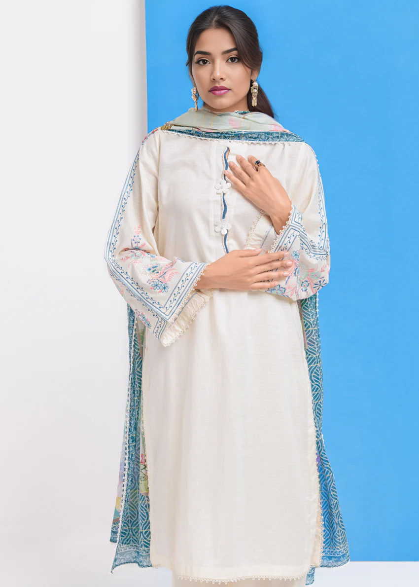 White-Jacquard-3 Piece (WPS25DE3013) - Image 4