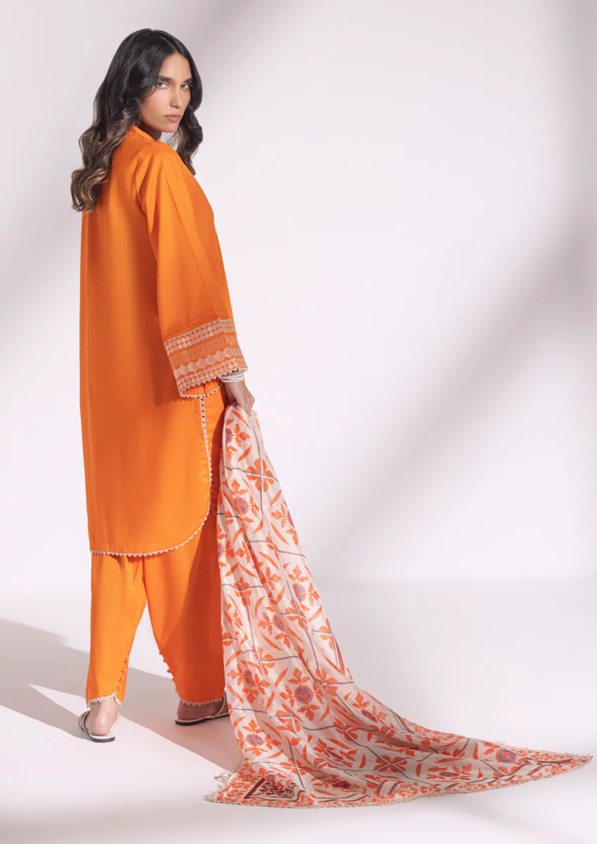 Orange-Lawn-3 Piece (WPS25DE3025) - Image 2