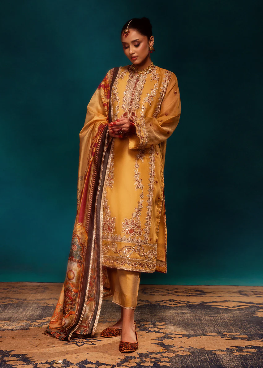 Mustard-Dyed-3 Piece (WPS25FE3010) - Image 3