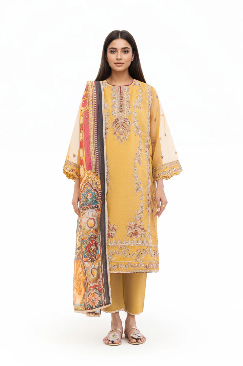Mustard-Dyed-3 Piece (WPS25FE3010) - Image 6