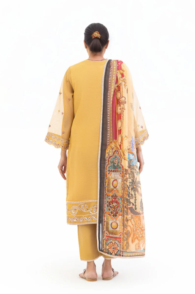 Mustard-Dyed-3 Piece (WPS25FE3010) - Image 7