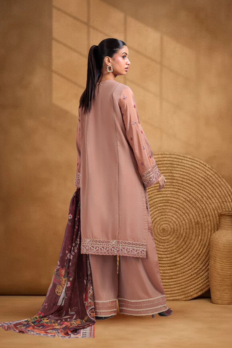 Brown-Cotton Silk-3 Piece (WPS25FE3025) - Image 2