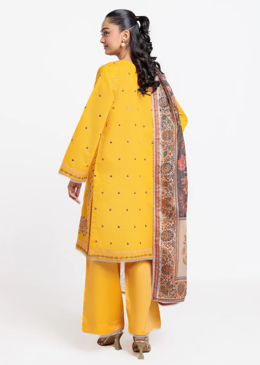 L-Yellow-Cotton Net-3 Piece (WPS25FE3042) - Image 2
